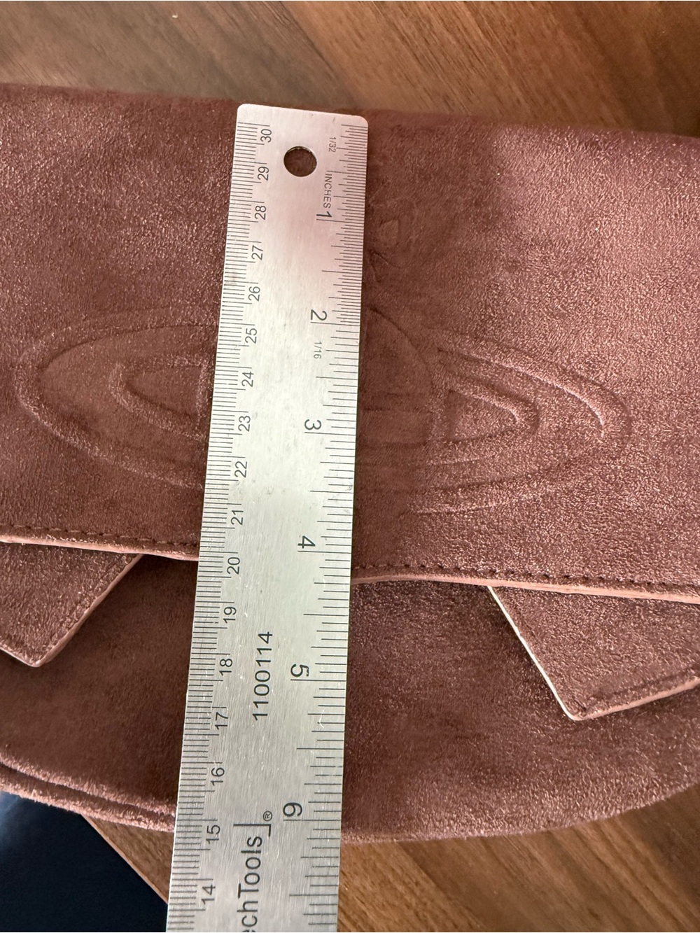 Vivienne Westwood Brown Suede Orb Flap Shoulder Bag - Picture 6 of 11